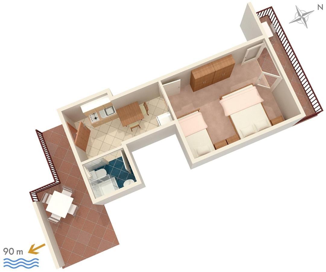 Apartments By The Sea Podaca, Makarska - 2783 Εξωτερικό φωτογραφία